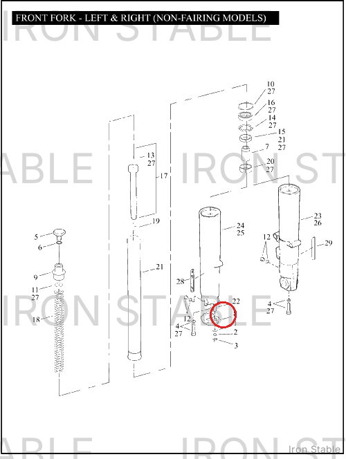 Harley-Davidson Axle Cap, Right Slider