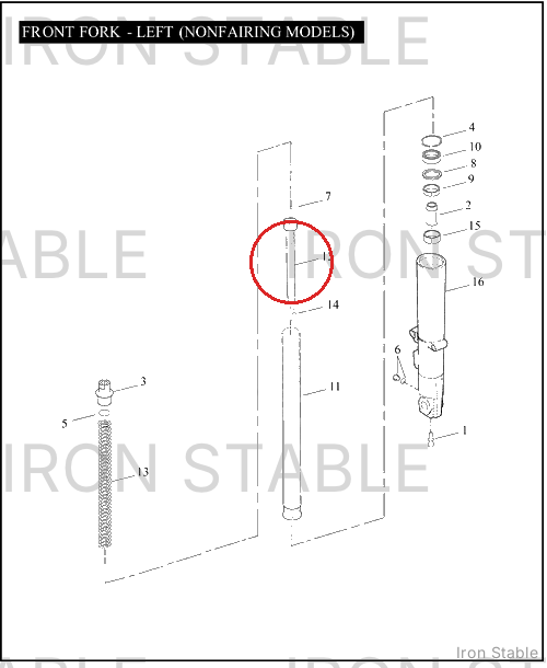 Harley-Davidson Damper Tube