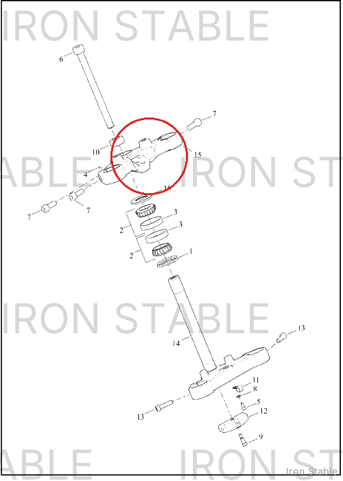 Harley-Davidson Clamp, Upr Tpl, Mach