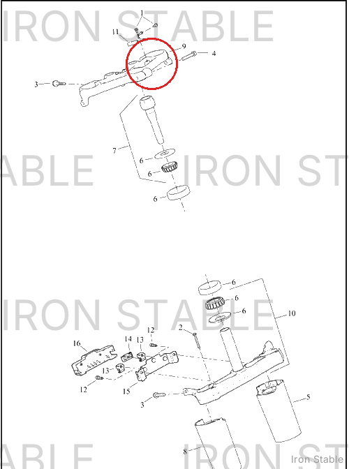 Harley-Davidson Bracket, Upper Fork