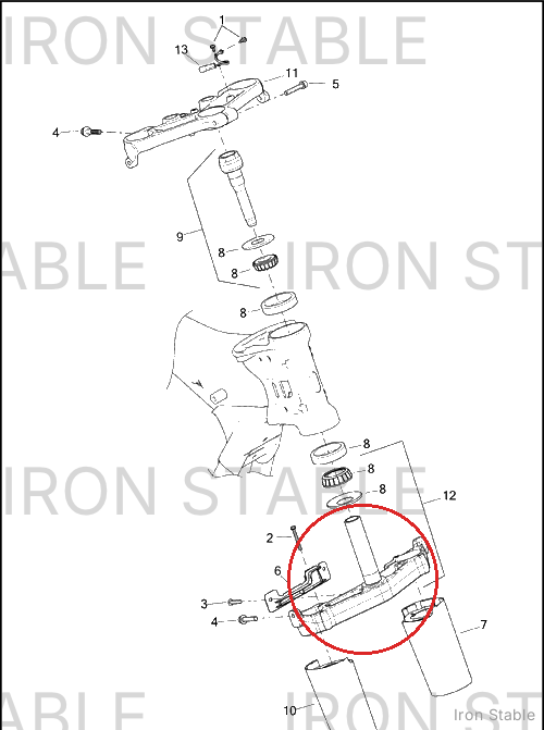 Harley-Davidson Bracket Assembly, Lower Fork