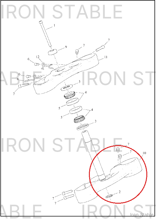 Harley-Davidson Clamp, Lower Tpl, Assembly