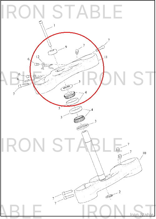 Harley-Davidson Clamp, Upr Tpl, Assembly