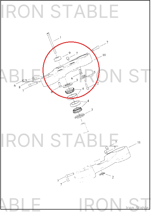 Harley-Davidson Clamp, Upr Tpl, Assembly, Wrkle, Blk