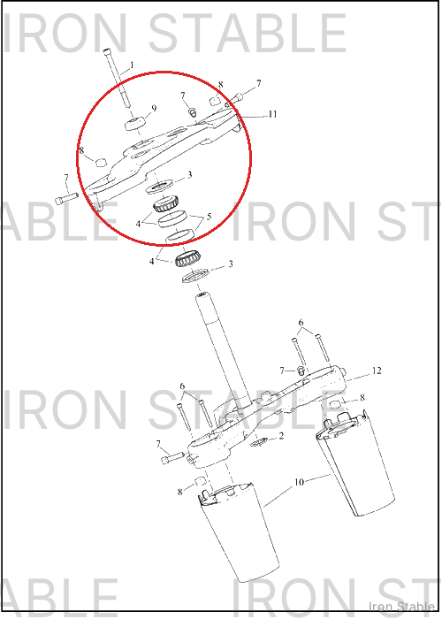 Harley-Davidson Clamp, Upr Tpl, Bracket, Upper Fo