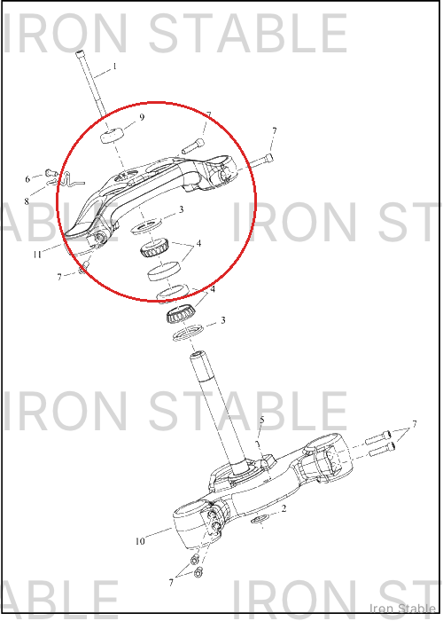Harley-Davidson Clamp, Upr Tpl, Polished