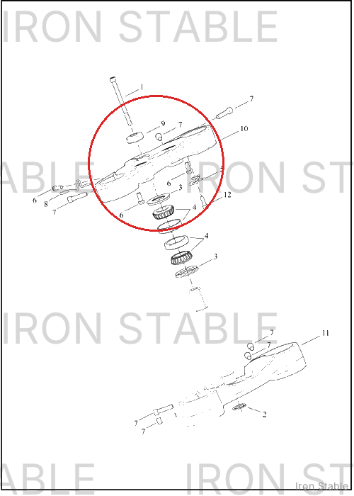 Harley-Davidson Clamp, Upr Tpl, Assembly, Gloss Blk