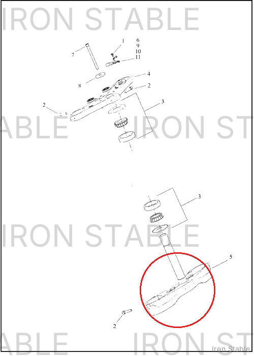 Harley-Davidson Clamp, Lower Tpl, Invt Frk