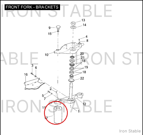 Harley-Davidson Cover, Fork Tube, Pntd
