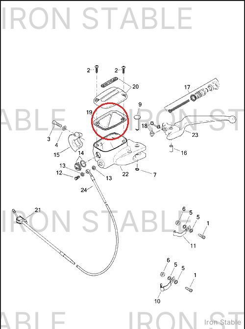 Harley-Davidson Gasket, Cover, Master Cyl