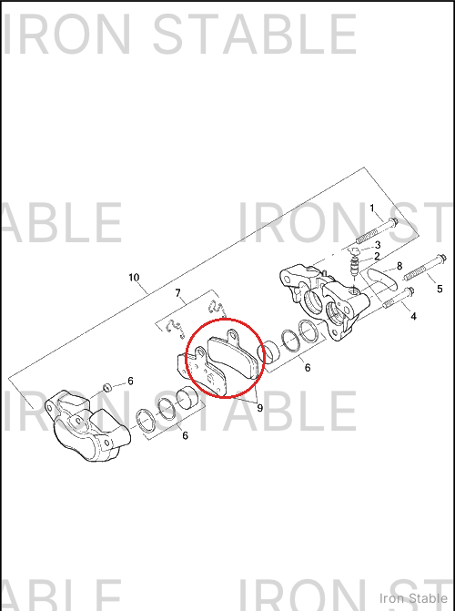 Harley-Davidson Brake Pad Kit, Front Caliper, So