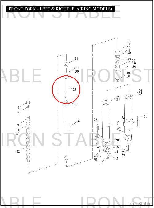 Harley-Davidson Damper Tube