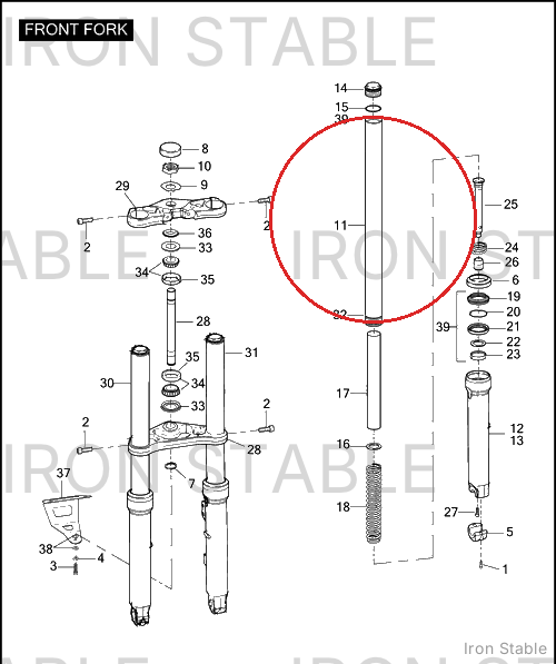 Harley-Davidson Stanchion, Tube