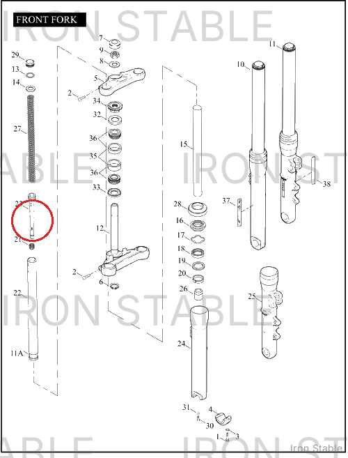 Harley-Davidson Pipe Comp, Bottom