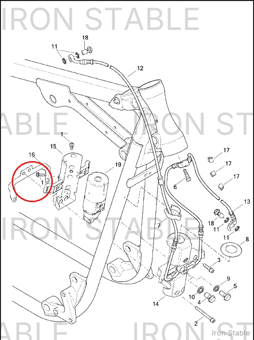 Harley-Davidson Bracket, Front Hcu