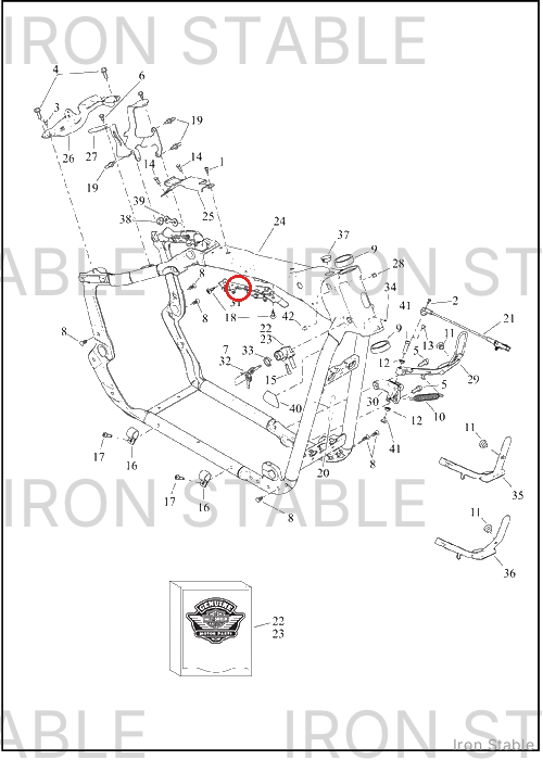 Harley-Davidson Kit, Frm, Assembly, 30 Deg, Wide