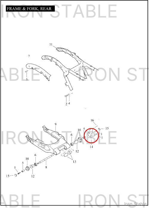 Harley-Davidson Cover, Lh-Frame