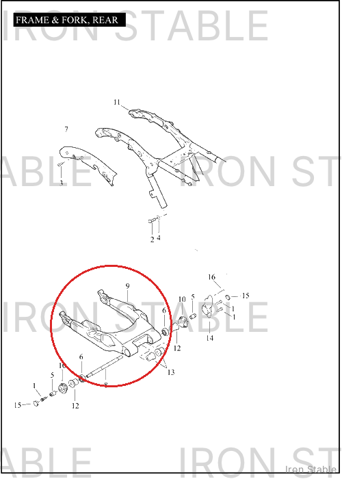 Harley-Davidson Cover, Rh-Frame