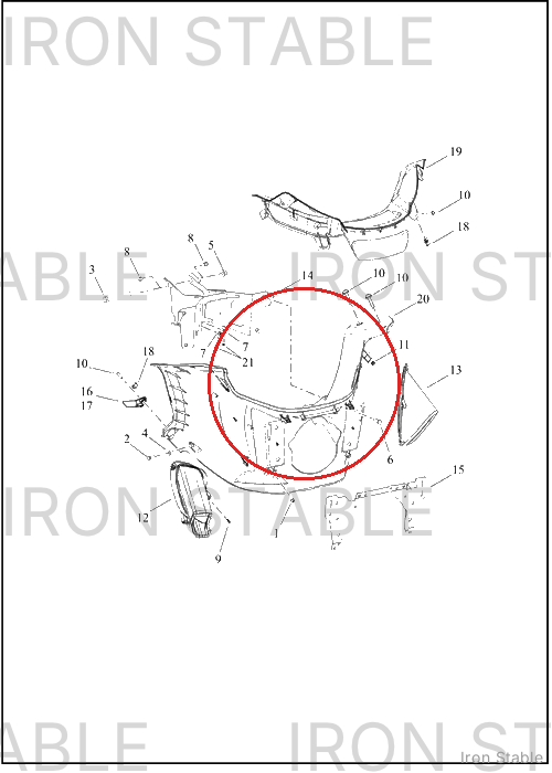 Harley-Davidson Bracket, Fr Fair Sprt, Upper