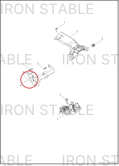 Harley-Davidson Frame Sub-Component, Bracket, Rh, Rr Lng