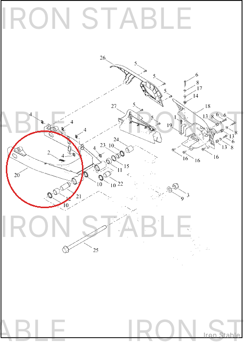 Harley-Davidson Swingarm Assembly