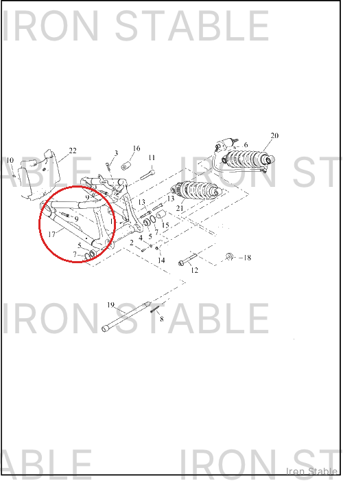 Harley-Davidson Swingarm, Assembly, Pntd, Wide, W/Brgs