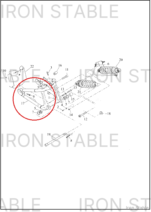 Harley-Davidson Swingarm, Assembly, Pntd, Wide, W/Brgs