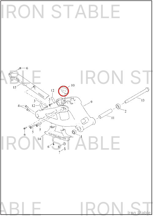 Harley-Davidson Brace, Swgarm, Coupler