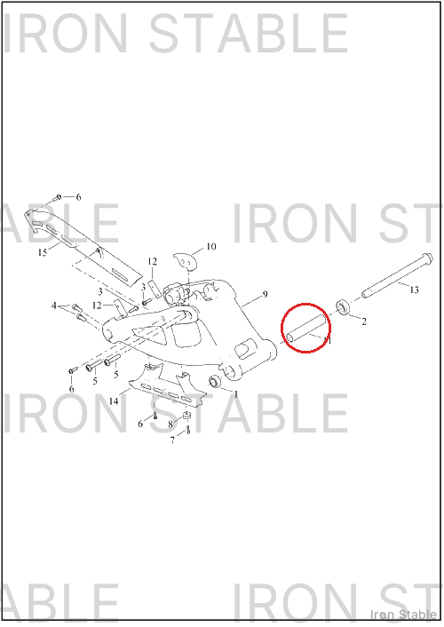 Harley-Davidson Spacer, Swgarm Bearing, Spacer