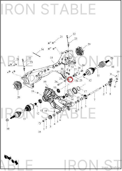 Harley-Davidson Spacer, Swgarm Bearing, Pivot