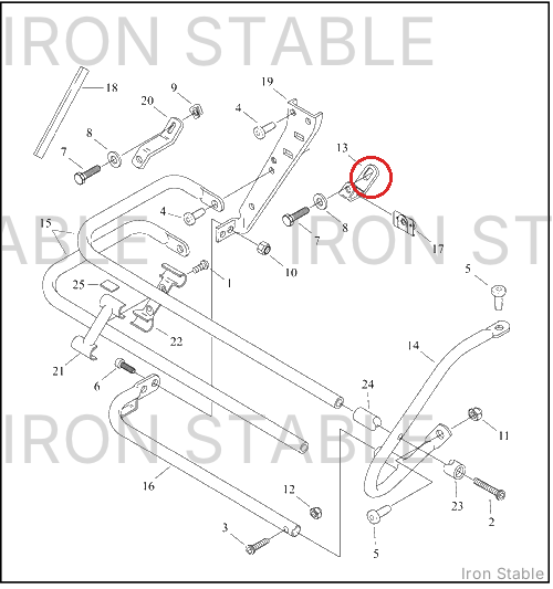 Harley-Davidson Bracket, Mnt, Front Saddlebag