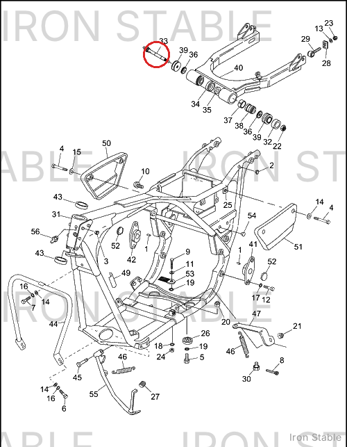 Harley-Davidson Bom Kit, Pivot Shaft