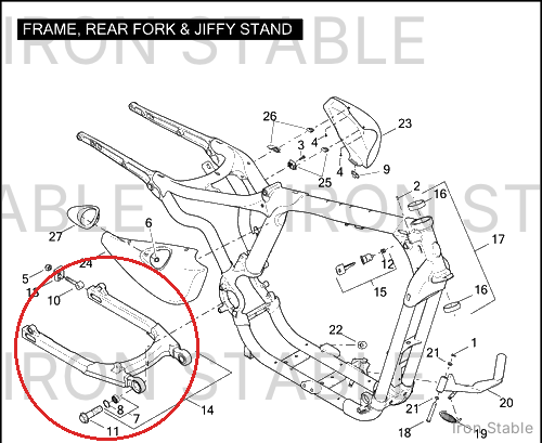 Harley-Davidson Swingarm