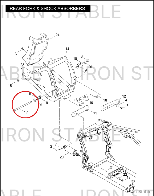 Harley-Davidson Pivot Shaft
