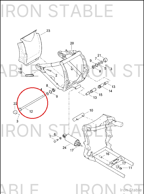 Harley-Davidson Pivot Shaft