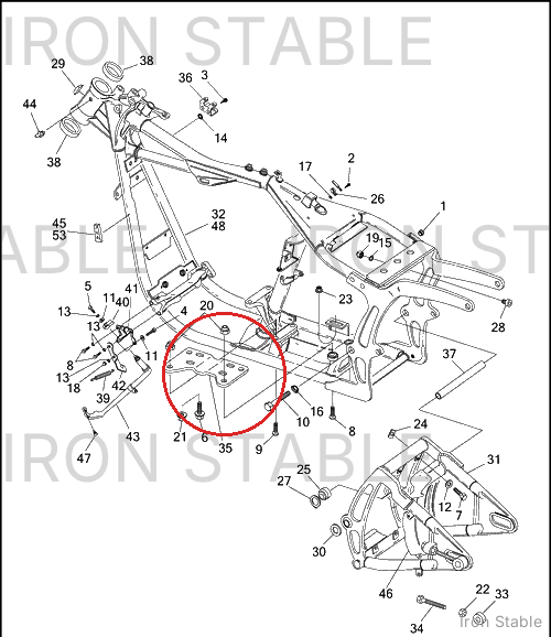 Harley-Davidson Plate, Trans Mounting
