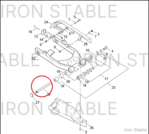 Harley-Davidson Pivot Shaft