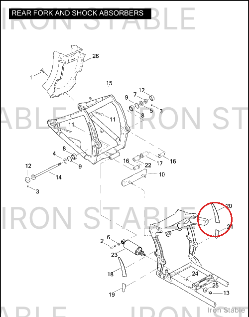 Harley-Davidson Insert, Lh/Top, Frame