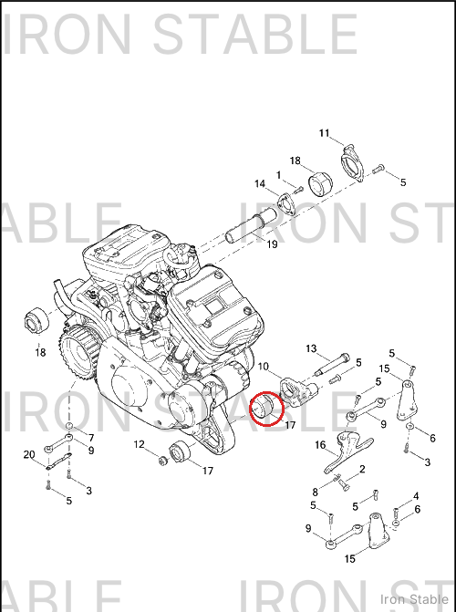 Harley-Davidson Isolator, Front Mnt