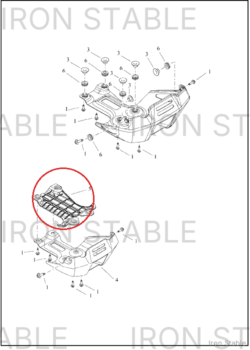 Harley-Davidson Plate, Skid, Engine Protection