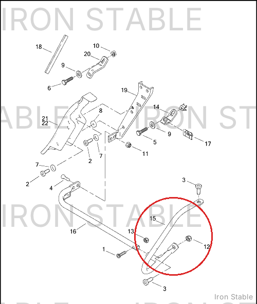 Harley-Davidson Eng Guard Assembly, Lh/Rr