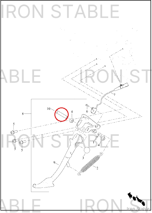 Harley-Davidson Pin, S-Stnd Pvt, Pivot