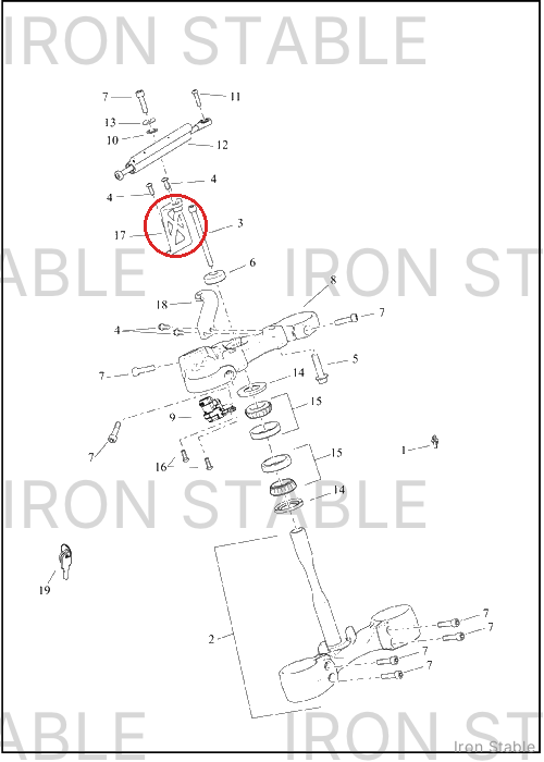 Harley-Davidson Bracket, S-Stnd, Dmpr