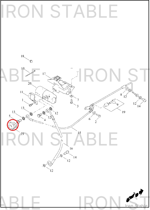 Harley-Davidson Banjo Bolt, Brakeline