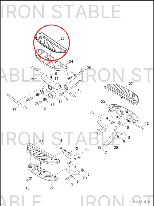 Harley-Davidson Ftbrd, Insert Assembly, Rh, Passenger, Chrome