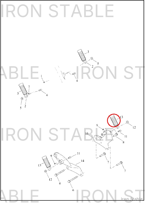 Harley-Davidson Footpeg Assembly