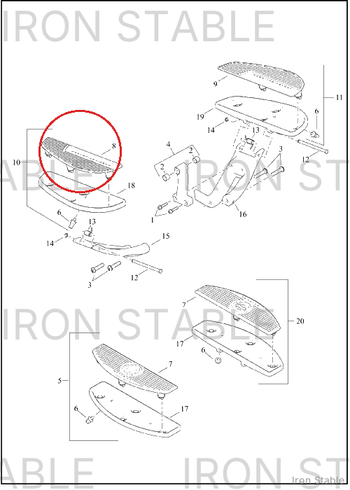 Harley-Davidson Ftbrd, Pad, Rh