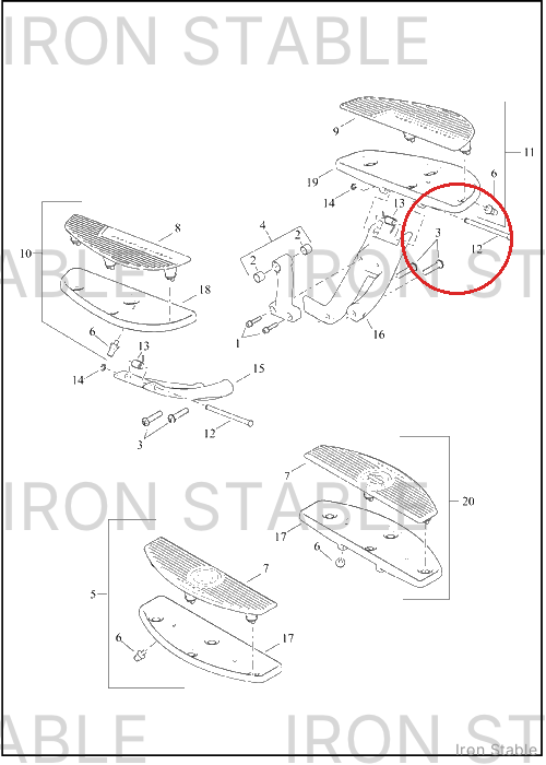Harley-Davidson Ftbrd, Clevis Pin