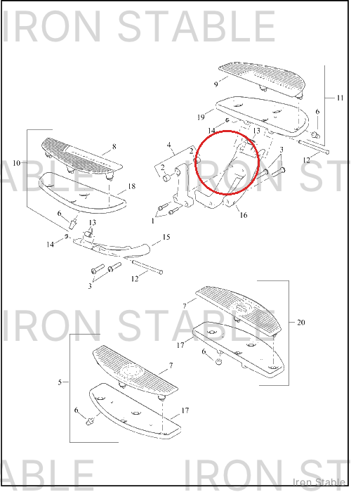 Harley-Davidson Ftbrd, Shf Lvr, Bracket Mt, Painte