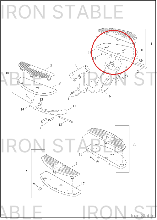 Harley-Davidson Ftbrd, Bottom, Lh, Chrome